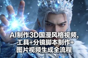 AI制作3D国漫风格视频,工具+分镜脚本制作+图片视频生成全流程-聚富社