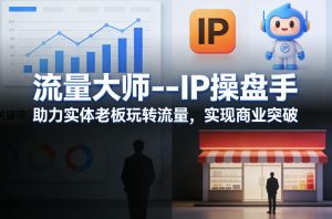 流量大师—IP操盘手,助力实体老板玩转流量,实现商业突破-聚富社