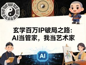 玄学百万IP破局之路：AI当管家，我当艺术家-聚富社
