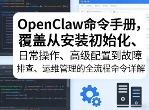 OpenClaw命令手册，覆盖从安装初始化、日常操作、高级配置到故障排查、运维管理的全流程命令详解-聚富社