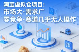 淘宝虚拟仓项目，市场大，需求广，零竞争，赛道几乎没人操作-聚富社