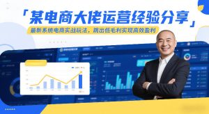 某电商大佬运营经验分享,最新系统电商实战玩法,跳出低毛利实现高效盈利(更新)-聚富社