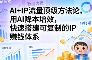 AI+IP流量顶级方法论，用AI降本增效，快速搭建可复制的IP賺钱体系-聚富社