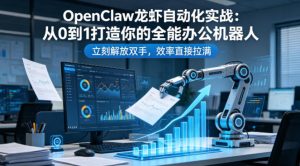 OpenClaw龙虾自动化实战:从0到1打造你的全能办公机器人,立刻解放双手,效率直接拉满-聚富社