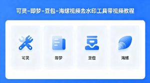 可灵–即梦–豆包–海螺视频去水印工具带视频教程-聚富社