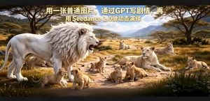 用一张普通图片，通过GPT写剧情，再用Seedance 2.0做动态演绎，居然能生成迪士尼风格搞笑动画-聚富社