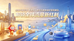 全球IP嘉年华·香港站｜跨平台跨地域IP变现峰会，解锁全球流量新红利-聚富社
