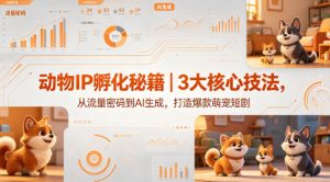 动物IP孵化秘籍｜3大核心技法，从流量密码到AI生成，打造爆款萌宠短剧-聚富社