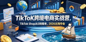 TikToK跨境电商实战营，TikTok Shop从0到爆单，2026出海夺金-聚富社