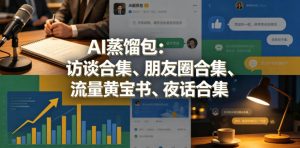 AI蒸馏包：访谈合集、朋友圈合集、流量黄宝书、夜话合集【文档】-聚富社
