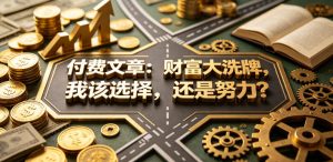 付费文章：财富大洗牌，我该选择，还是努力？-聚富社