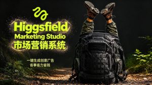 告别高成本广告!Higgsfield Marketing Studio市场营销系统详解|一键生成创意广告,省去1W成本-聚富社