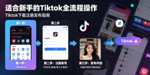 Tiktok下载注册发布,适合新手的Tiktok全流程操作-聚富社