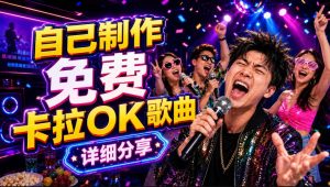 零基础AI制作免费卡拉OK视频教程,从歌曲生成、音轨分离到字幕制作、视频导出,手把手教学-聚富社