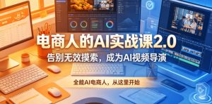 电商人的AI实战课2.0，告别无效摸索，成为AI视频导演，全能AI电商人，从这里开始-聚富社
