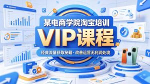 某电商学院淘宝培训VIP课程，各种经典有用的流量获取秘籍，改善运营产品没利润的处境（2026年5月）-聚富社