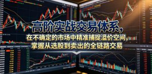 高阶实战交易体系，在不确定的市场中精准捕捉溢价空间，掌握从选股到卖出的全链路交易心法（更新6月）-聚富社