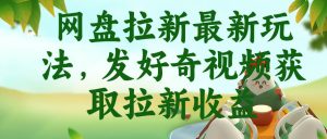 网盘拉新最新玩法，发好奇视频获取拉新收益，抖音收藏家玩法-聚富社