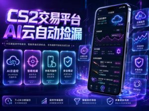 CS2交易平台AI云自动捡漏,多年稳定运行,无需手机,支持任何形式验证,日入300+【揭秘】-聚富社