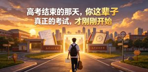 付费文章:高考结束的那天,你这辈子真正的考试,才刚刚开始-聚富社