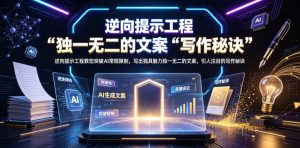逆向提示工程教您突破AI常规限制,写出独具魅力独一无二的文案,引人注目的写作秘诀【原创双语字幕】-聚富社