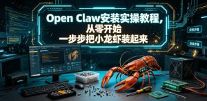 Open Claw安装实操教程,从零开始一步步一步步把小龙虾装起来-聚富社