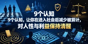 付费文章：9个认知，让你在进入社会后减少被算计，对人性与利益保持清醒-聚富社