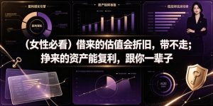 付费文章：（女性必看）借来的估值会折旧，带不走；挣来的资产能复利，跟你一辈子-聚富社