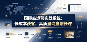 国际站运营实战系统：低成本获客，高质量询盘增长课（更新26年）-聚富社