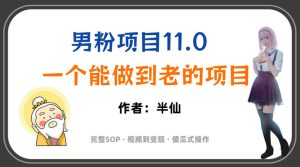 全网独家男粉项目11.0,一个做到老的项目,完整SOP·视频到变现·傻瓜式操作-聚富社