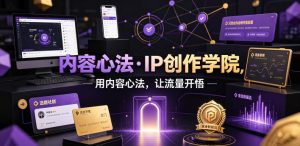 内容心法·IP创作学院，用内容心法，让流量开悟-聚富社