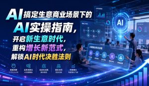 AI搞定生意商业场景下的AI实操指南，开启新生意时代，重构增长新范式，解锁AI时代决胜法则【文档】-聚富社
