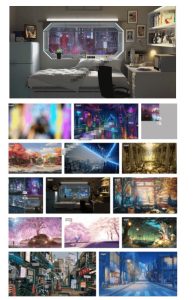 某宝付费购买！108GB，直播绿幕二次元3D动态虚拟背景合集，抖音动漫房间高清直播素材，电脑桌面壁纸-聚富社