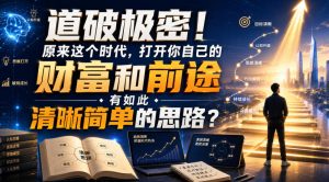 公众号灏泽异谈付费文:道破极密!原来这个时代,打开你自己的财富和前途,有如此清晰简单的思路?!-聚富社