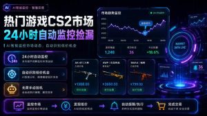 热门游戏CS2市场24小时自动监控捡漏，支持任何形式对数据进行验证，简单易上手，日入300+【揭秘】-聚富社