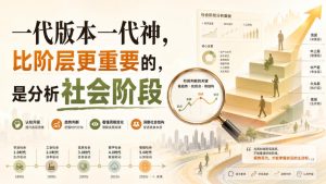 付费文章:一代版本一代神,比阶层更重要的,是分析社会阶段-聚富社