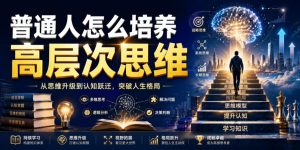 公众号付费文章:普通人怎么培养高层次思维-聚富社