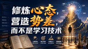 付费文章:修炼心态,营造势差,而不是学习技术-聚富社