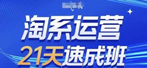 淘系运营21天速成班,0基础轻松搞定淘系运营,不做假把式,快速复制落地(更新26年8月)-聚富社