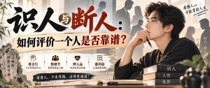 付费文章:识人与断人:如何评价一个人是否靠谱?-聚富社