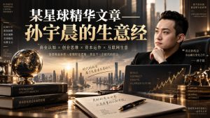 某星球精华文章——孙宇晨的生意经-聚富社