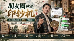 朋友圈就是“印钞机”,风水师私域变现108个野路子,一条朋友圈换一单生意,线上线下一起吃【文档】-聚富社