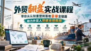 外贸翻盘实战课程,带你从认知重塑到落地拿单全链路,助力外贸人突破业绩瓶颈-聚富社