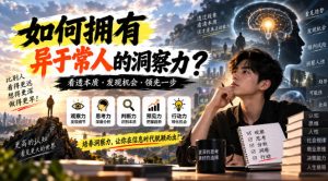 某公众号付费文章：如何拥有异于常人的洞察力？-聚富社