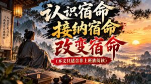 某公众号付费文章:认识宿命,接纳宿命,改变宿命(本文只适合非上班族阅读)-聚富社