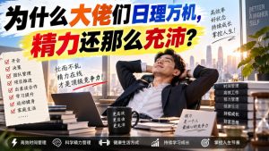 付费文章:为什么大佬们日理万机,精力还那么充沛?-聚富社