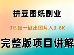 AI拼豆图纸副业,0基础AI一键出图,零库存零发货,1部手机月入3k+详细拆解-聚富社