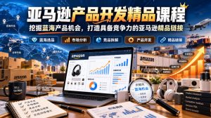 亚马逊产品开发精品课程，挖掘蓝海产品机会，打造具备竞争力的亚马逊精品链接-聚富社