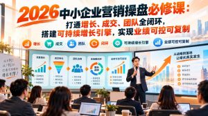 2026中小企业营销操盘必修课:打通增长、成交、团队全闭环,搭建可持续增长引擎,实现业绩可控可复制-聚富社
