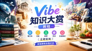 Vibe知识大赏教程,理工科、文史、科学、艺术、生活常识全都能做,简易教程含提示词-聚富社